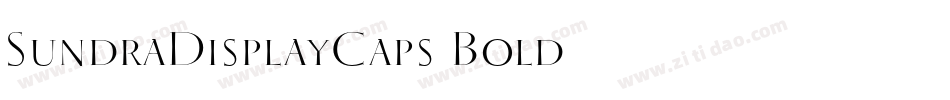 SundraDisplayCaps Bold字体转换
